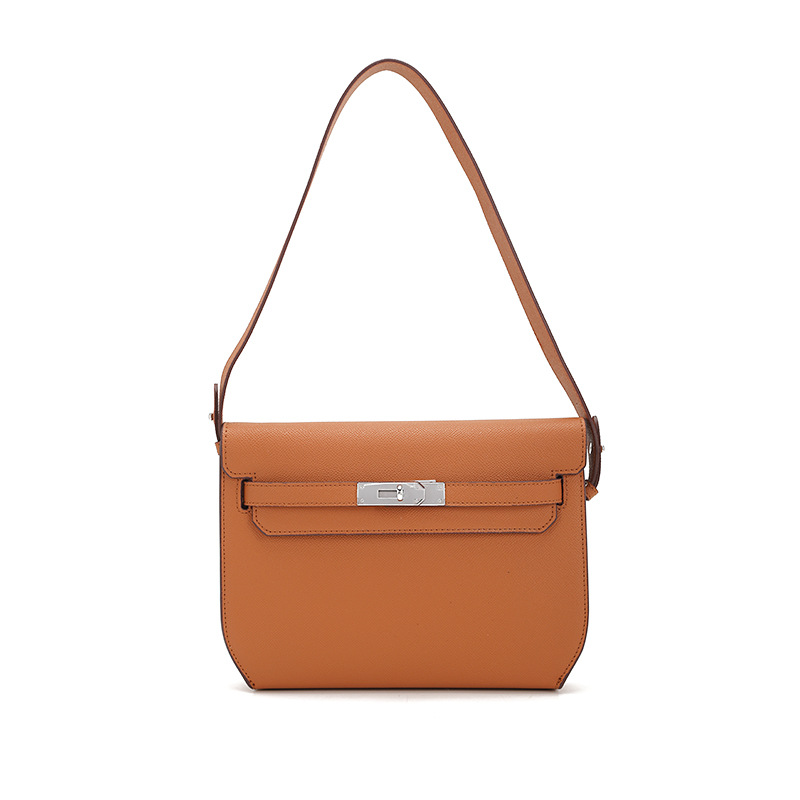 Minimalist Metal Buckle Underarm Crossbody Handbag