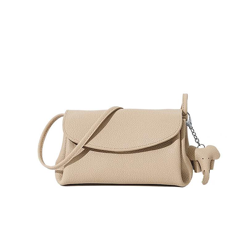 Minimal Twist‑Flap Crossbody Bag