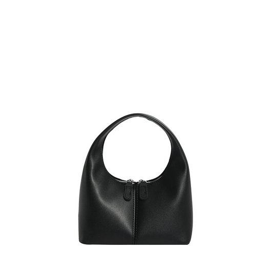 Minimalist Black Hobo Handbag