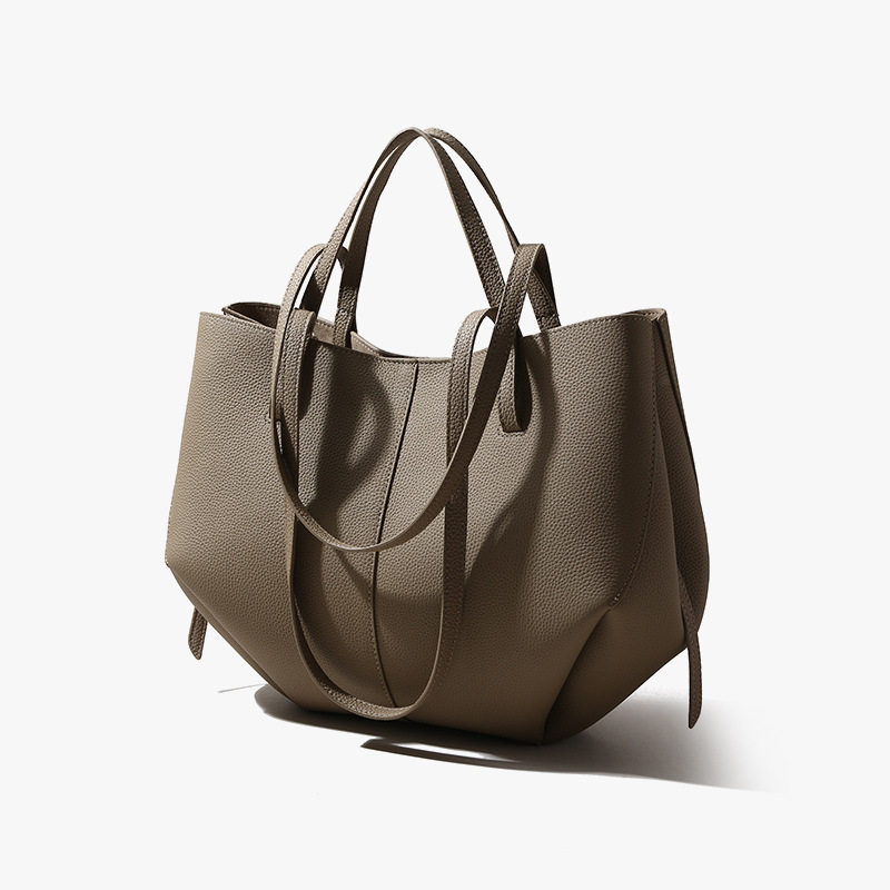 Soft Ruched Large Capacity Tote Bag