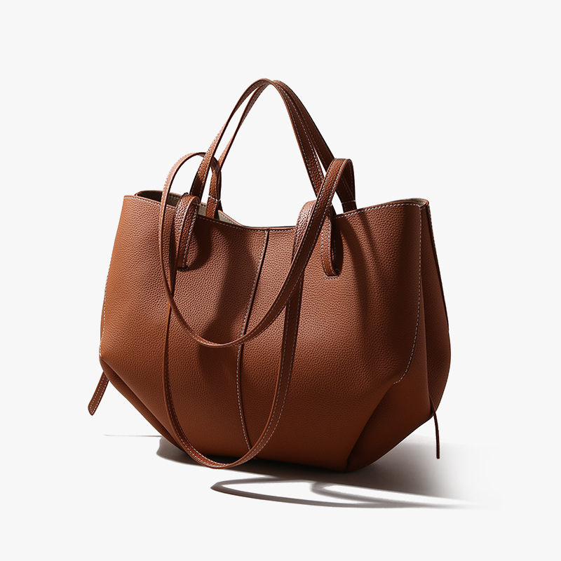 Soft Ruched Large Capacity Tote Bag