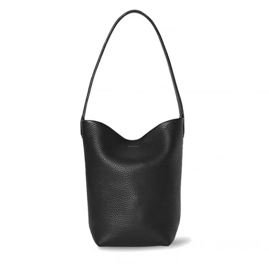 Soft Faux Leather Bucket Tote Handbag