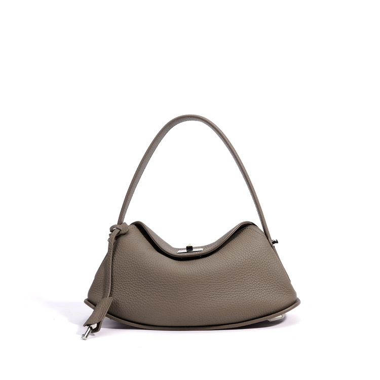Soft Curved Hobo Shoulder Bag