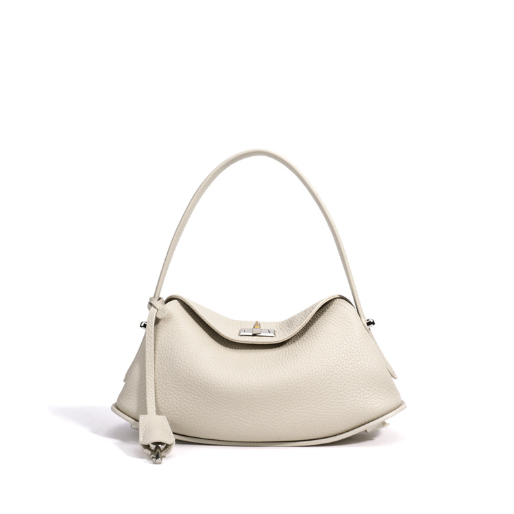 Soft Curved Hobo Shoulder Bag