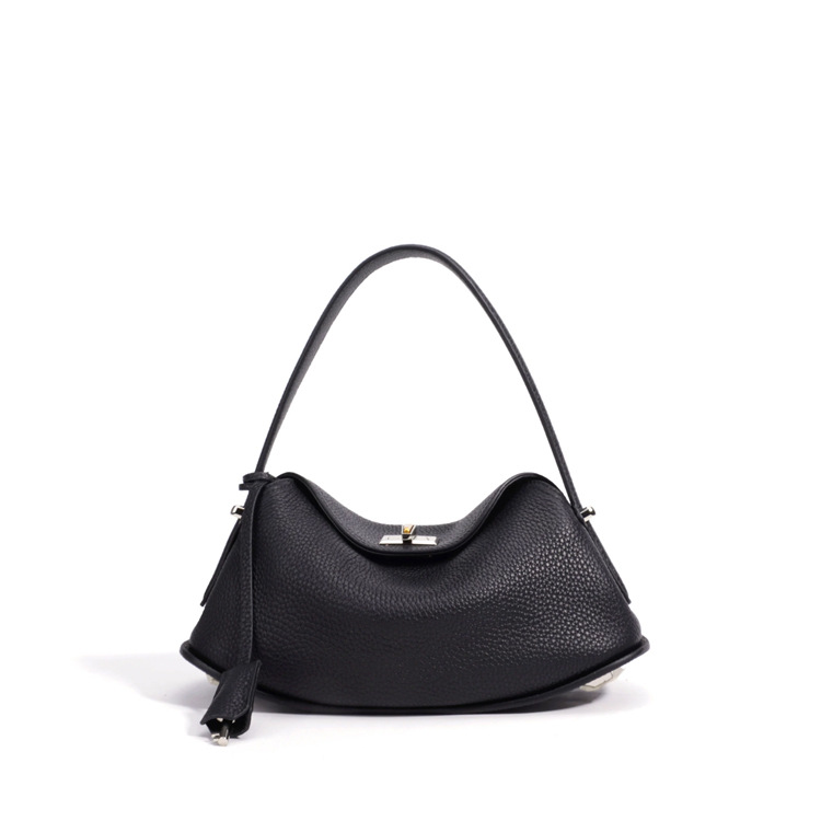 Soft Curved Hobo Shoulder Bag