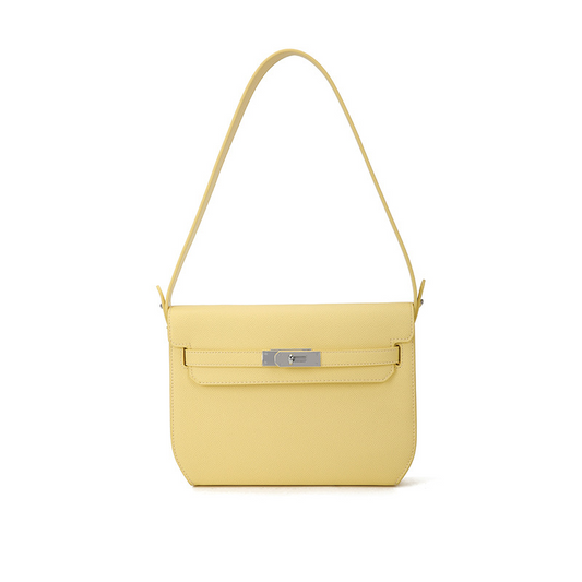 Minimalist Metal Buckle Underarm Crossbody Handbag