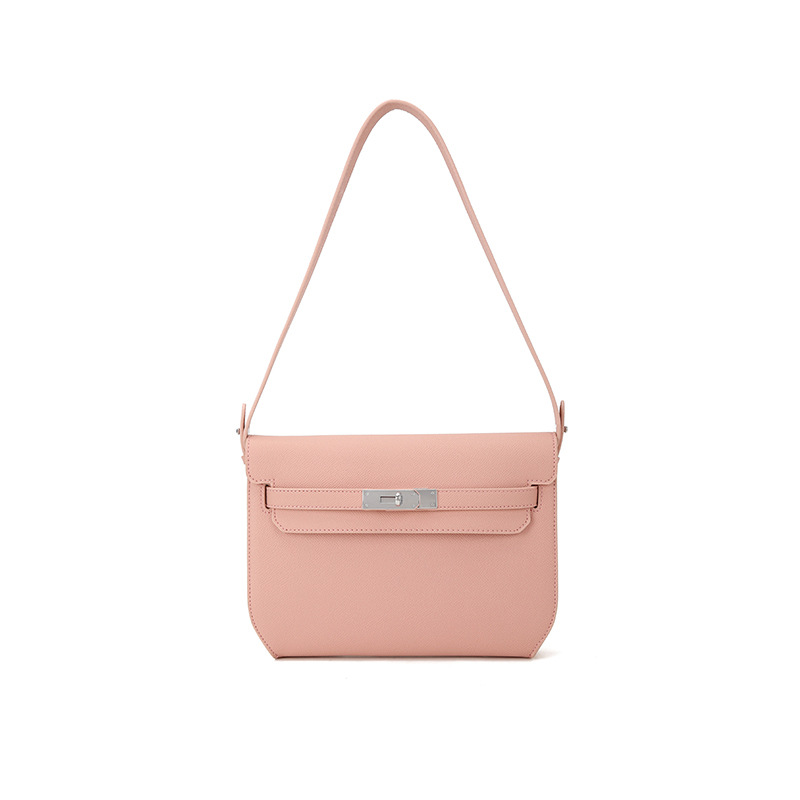 Minimalist Metal Buckle Underarm Crossbody Handbag