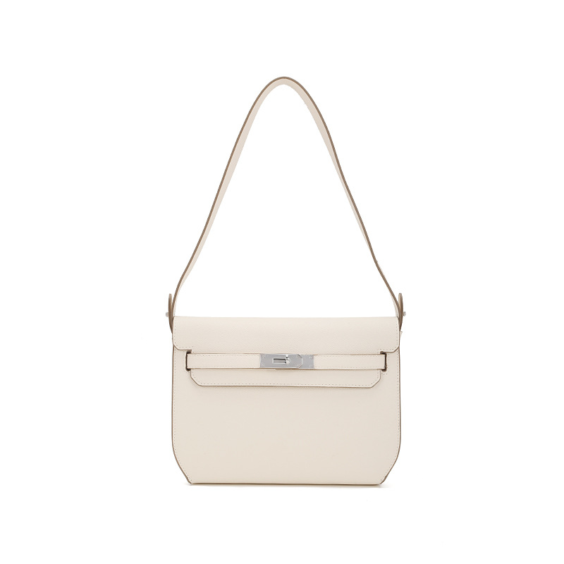 Minimalist Metal Buckle Underarm Crossbody Handbag