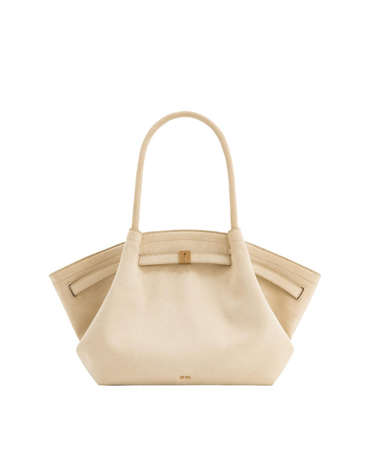 Vintage Lock‑Decor Fan‑Shape handbag