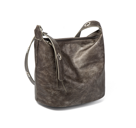 Vintage Distressed Bucket Hobo Bag