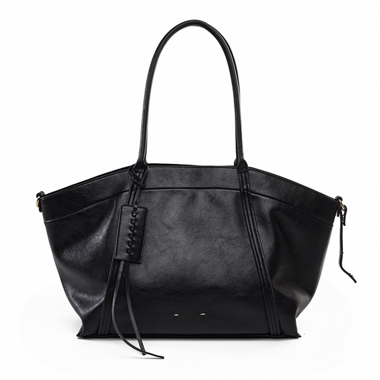 Soft Faux‑Leather Large Tote Bag