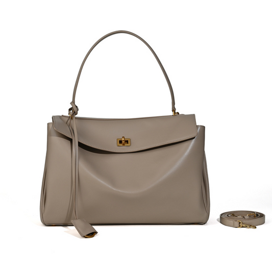 large Capacity Women Handbag with Extra Crossbody Strap