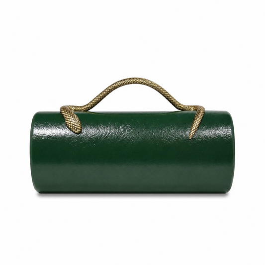Cylindrical Mini Evening Clutch Bag