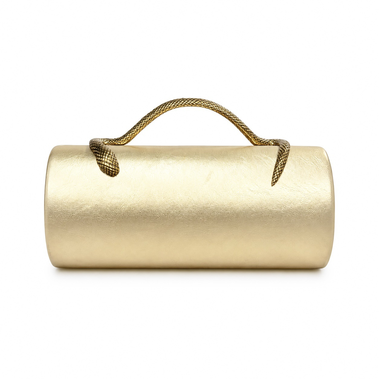 Cylindrical Mini Evening Clutch Bag