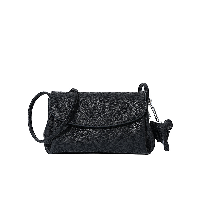 Minimal Twist‑Flap Crossbody Bag