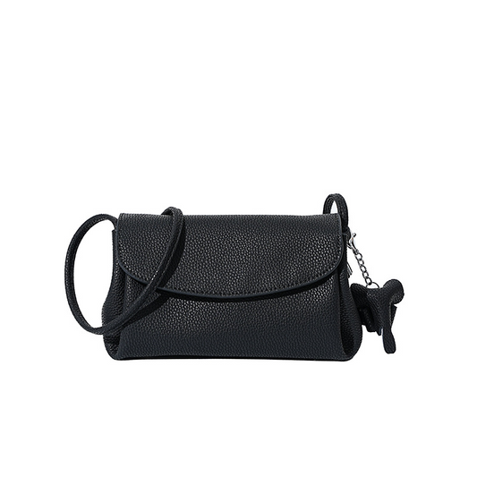 Minimal Twist‑Flap Crossbody Bag
